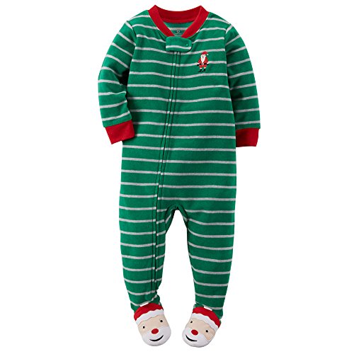 Carter's Baby Girls' Holiday Microfleece 1 Piece Footed Sleeper Pajamas
