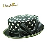 オシャレ帽子 Coco＆Ami こことあみ「みずたまどっとこむ」ブラック（Ｍサイズ限定版）