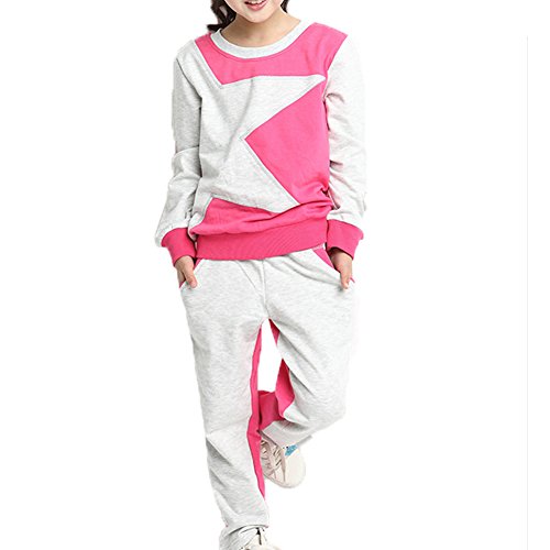 Banner Bonnie Little Girls' Cotton Long Sleeve Star Sweatsuit Set