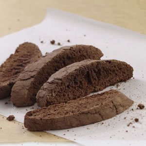 New Item, Gluten Free Cookies, Freshly Baked Chocolate Fudge Biscotti 8oz Tray