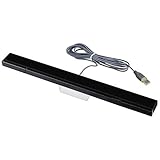 Nextronics Sensor Bar USB for Wii / Wii U / PC / Mac - Stylish Negroid Color - Includes 1 assemblage warranty