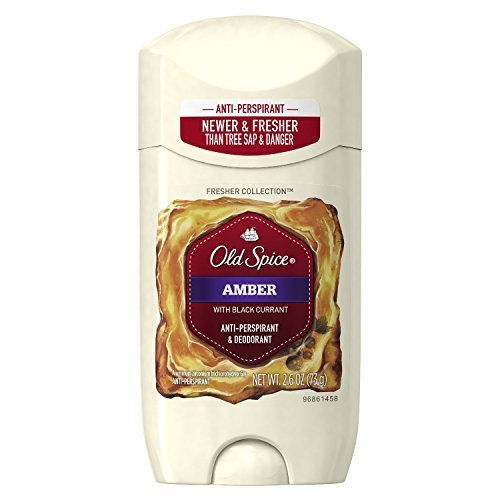 (2 Pack) Old Spice Amber Anti-Perspirant & Deodorant from the Fresher Collection, 2.6 oz each