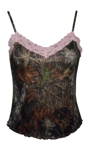 

Mossy Oak Camo with Pink Lace Trim Camisole Top Juniors X-Large