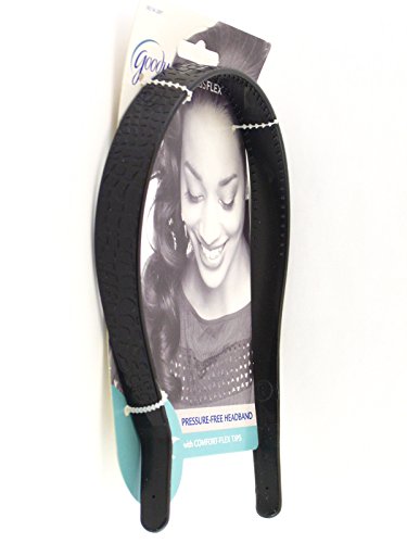Goody Ouchless Flex Pressure Free Crocodile Print Head Band (Black)