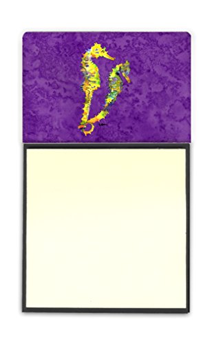 

Caroline's Treasures 8661SN Seahorse Refillable Sticky Note Holder or Postit Note Dispenser, 3.25 by 5.5", Multicolor
