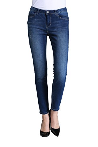 Butt Lift Skinny Jeans, P.LOTOR Women's Casual Distressed Stretch Jeans Legging
