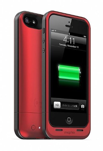 【並行輸入品】Mophie+Juice+Pack+Air+External+Battery+Case+for+iPhone+5+-+Red