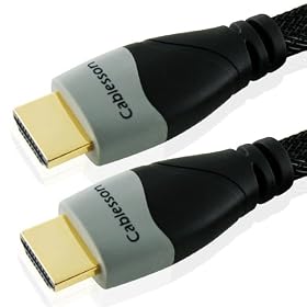 Cablesson Ikuna Advanced High Speed HDMI Cable with Ethernet, Pro Gold/Black, 6-Feet (1.4a Version, 3D)