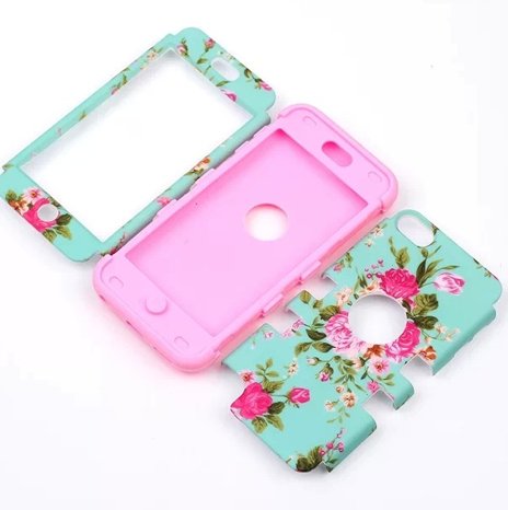 

For iPod Touch 5,cute ipod touch 5 cases,Touch iPod 5 case,Flipcase Touch 5 cases,Case for Touch 5 Case 3in1 Beautiful Flowers Picture Hybrid Cover Case Suitable Fit For iPod Touch 5th Generation,ipod 5 touch cases for girls