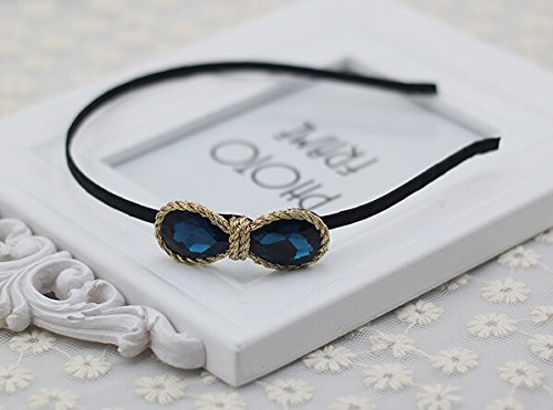 

EVERMARKET Flash Diamond bowknot Hairband