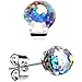 Aurora Disco Ball Stud Earrings MADE WITH SWAROVSKI ELEMENTS
