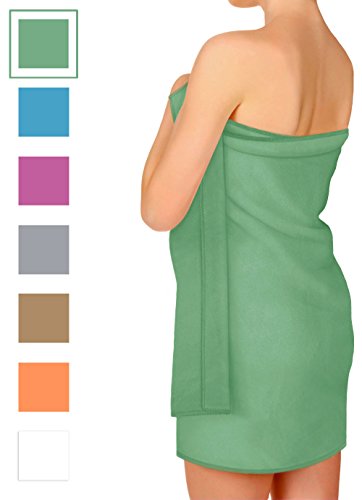 Microfiber Towel for Travel, Beach, Bath, Gym, Camping - XL Extra Large but Compact, Antibacterial and Quick Dry with small Carry Pouch (Green, 70 x 39 Inches)