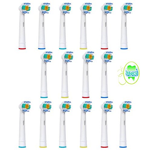 16 piezas (4x4) Sohv® Cabezales de recambio para cepillo de dientes eléctrico Oral-B 3D White (EB18-4). Plenamente compatibles con los...