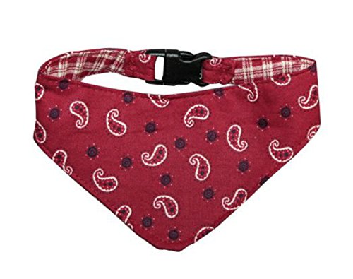 Algopix Similar Product 16 - Red Mini Bandana 22 Large Reversible