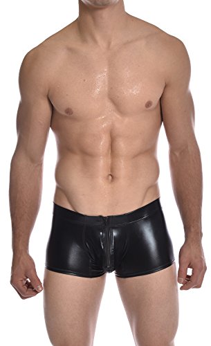 Men's Square Cut Brief Swimsuit with Front Zipper by Gary Majdell Sport