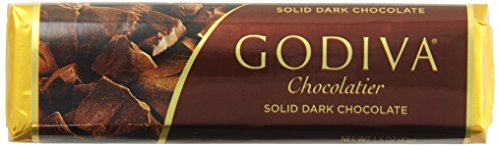 Godiva Solid Dark Chocolate Bar, 1.5-ounces (Pack of 8)