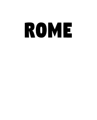 Rome: A Home Design decorative book for coffee tables, shelves, end tables, and interior design styling - Housewarming Gift Decorum - stack decor ... any room in home (Fashion City White Cover)
