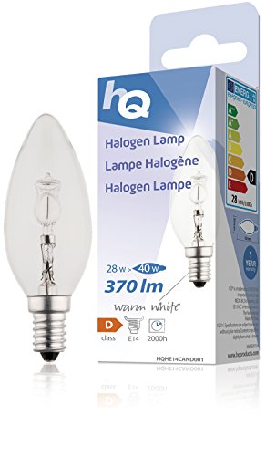Algopix Similar Product 17 - HQ HQHE14CAND001 Lampadina Alogena a