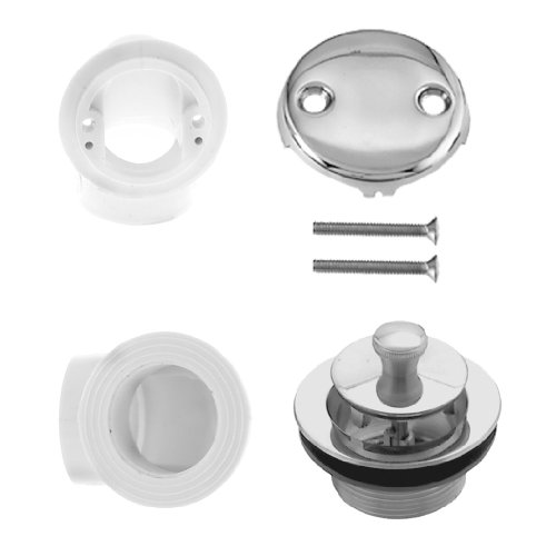 

Westbrass D542-05 1.5 in. Schedule 40 PVC Twist and Close Plumbers Pack - Polished Nickel