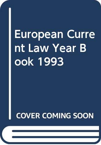 European Current Law Yearbook: 1993 by unknown author