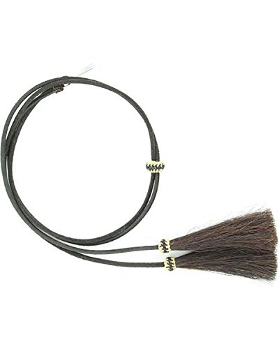 M & F Western Men's Leather With Horsehair Stampede String