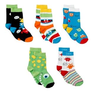 5 Pack Monster Socks