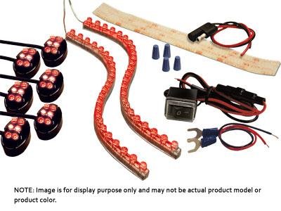 

Buztronics/Street FX Pro Light Kit - Black Case - Red 1044659