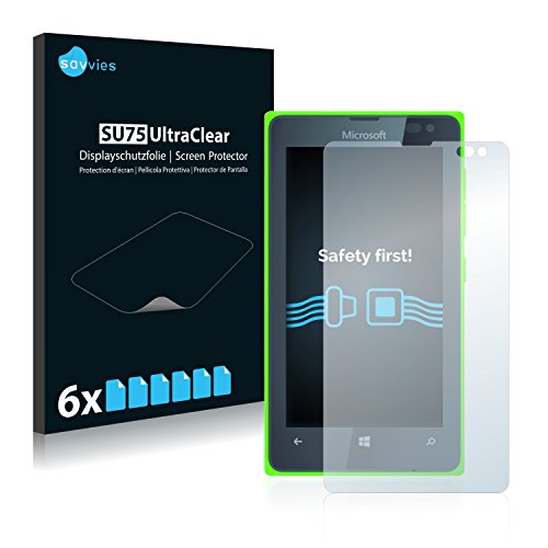 6x Protector Pantalla para Microsoft Lumia 435 Protector Transparente