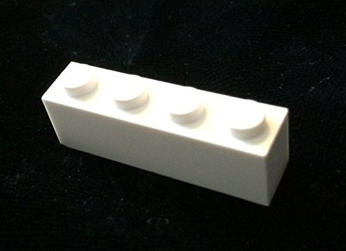 50x Lego White 1x4 Bricks