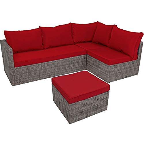 Algopix Similar Product 13 - Sunnydaze Port Antonio Wicker Rattan