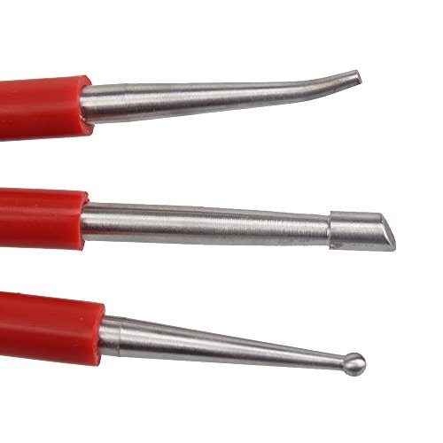 

Rubber Pen Double Head Sculpting Carving Pottery Making Polymer Clay Tool Set of 3