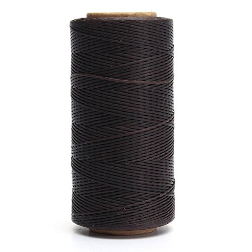 KINGSO 284 Yards Leather Sewing Waxed Thread DIY Craft Dark Brown
