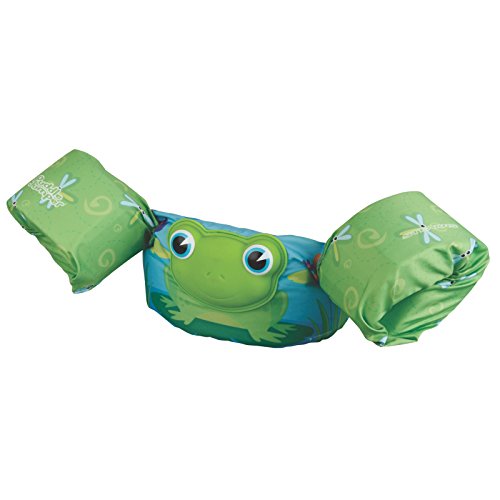 Stearns Puddle Jumper Deluxe 3D Life Jacket, Green Frog, 30-50 lbs