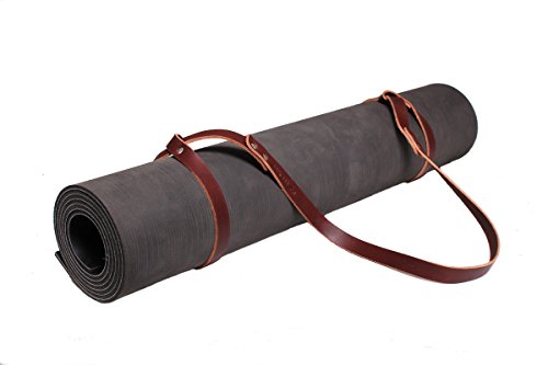 Algopix Similar Product 13 - Fyxation Leather Yoga Mat Holder, Brown