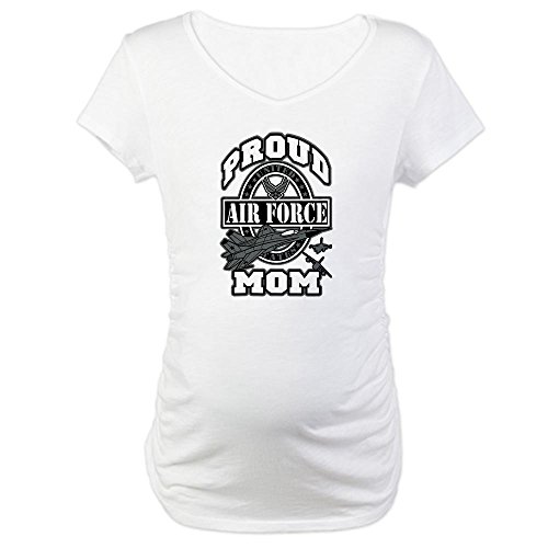 

Royal Lion Maternity T-Shirt Proud Air Force Mom Jets