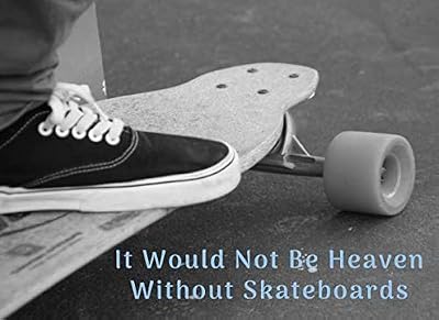 It Would Not Be Heaven Without Skateboards: Funeral Guest Book Skateboarding Condolence Remembrance Memorial Service Registration, In Memoriam Name ... Memories Comments, Loving Memory (In Memory)