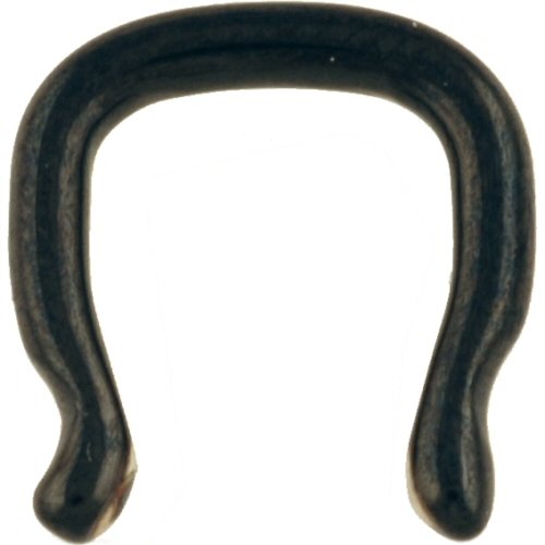 PVD Stainless Steel Septum Retainer: 14g Black