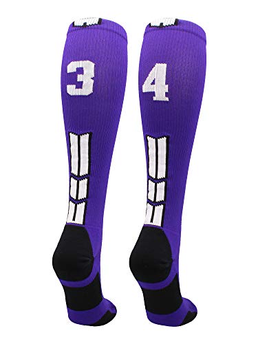 Algopix Similar Product 1 - MadSportsStuff Player Id Number Socks