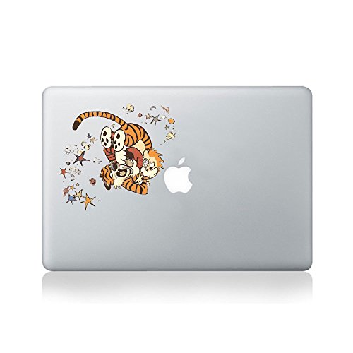 Calvin and Hobbes Tumbling Vinyl Sticker for Macbook (13-inch Macbook and 15-inch Macbook) / Laptop / Guitar