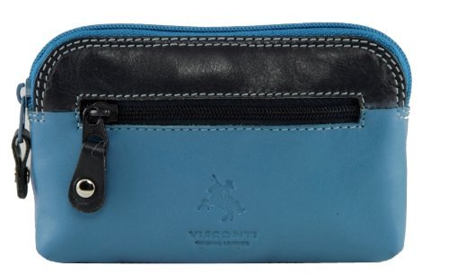 Visconti RB62 Multi Color Soft Leather Coin Purse Key Wallet With Key Chain