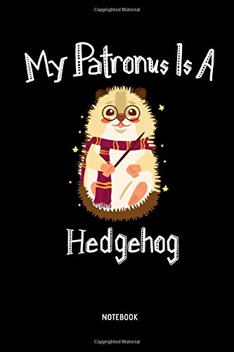 Algopix Similar Product 20 - My Patronus Is A Hedgehog  Notebook
