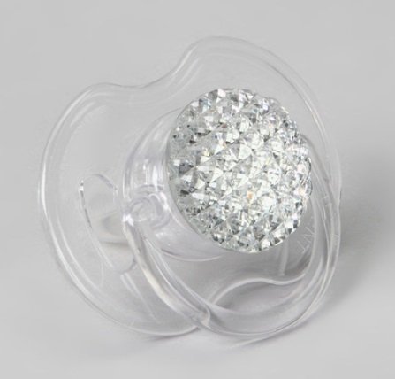 Clear Quilted Pacifier Newborn (PQC-S-NB)