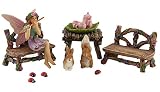 Pretmanns Fairy Garden Starter Kit: Miniature Figurine Bella And Friends (14 Pieces)