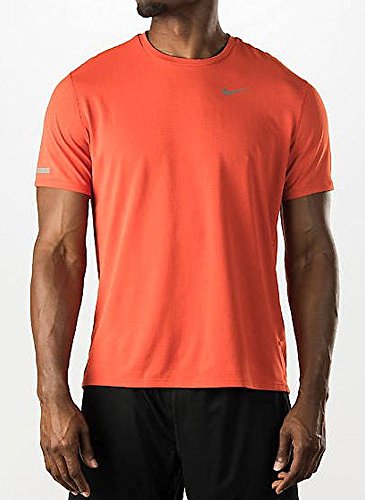 Men's Nike Dri-FIT Contour Running Shirt, Team Orange