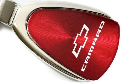 Chevy Chevrolet Camaro Red Teardrop Key Fob Authentic Logo Key Chain Key Ring Keychain Lanyard