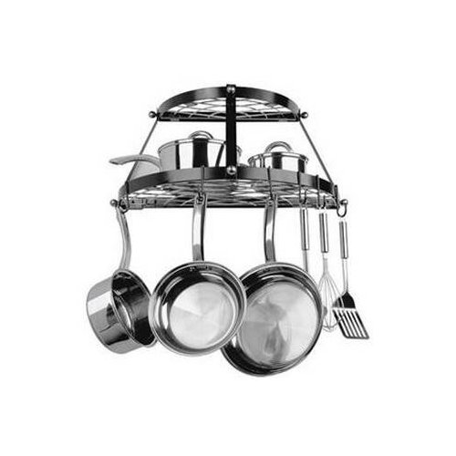 

CW6002R TWO SHELF, WALL-MOUNT POT RACK (BLACK)