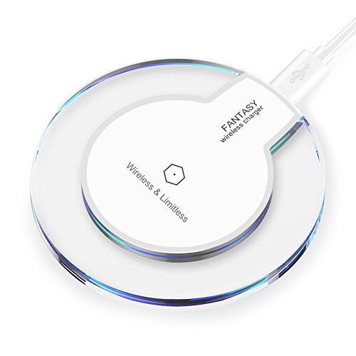 Wireless Charger, OWIKAR® Ultra-Slim QI Wireless Charging Pad for Samsung Galaxy S7/S7 Edge/S6/S6 Edge/S6 Edge Plus/S6 Active/Note 5, Nexus 4/5/6, Nokia Lumia 920, LG Optimus Vu2, HTC 8X (White)