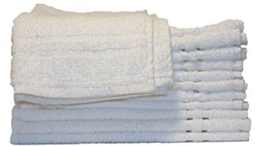 

120 (10 DOZ) WHITE 100% COTTON HOTEL HAND TOWELS 16X27
