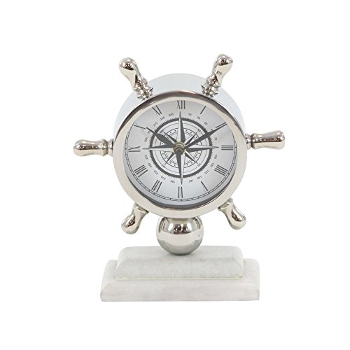 Algopix Similar Product 15 - Benzara Stunning Metal Table Clock