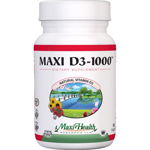 

Maxi Vitamin D3 1000 IU enzymaxed for easy digestion - 90 tablets, 1 Pack